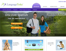 Tablet Screenshot of languagetreks.com